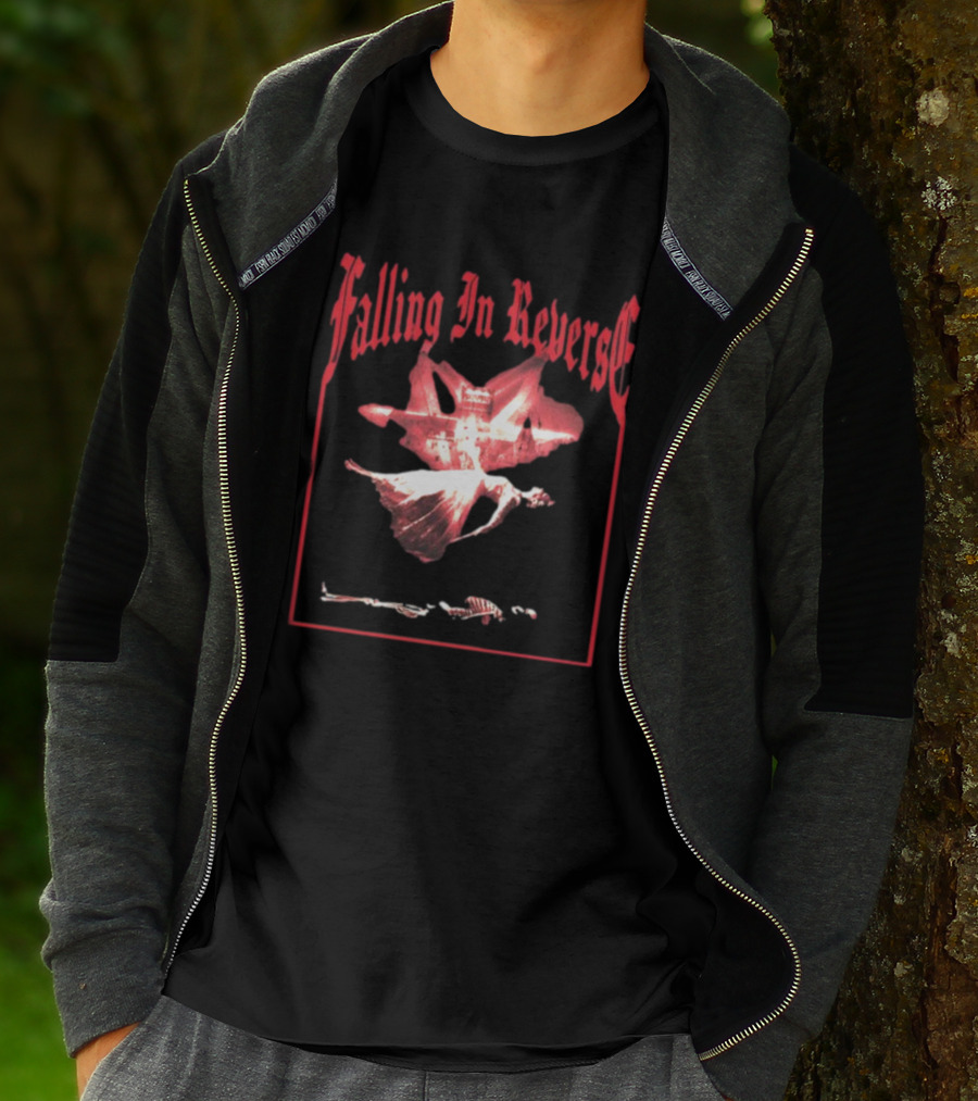 Falling In Reverse Floating Skeleton And Angel T-Shirt
