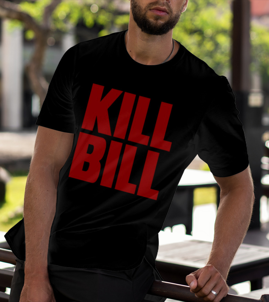 Hunter Schafer Kill Bill Red Block Letters T-Shirt