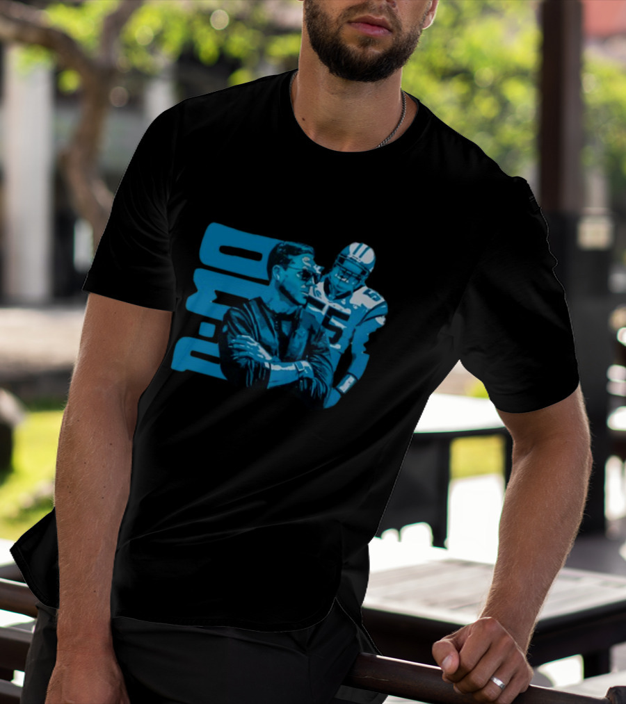 D-Mo Dan Morgan 55 Carolina Panthers Dave Canales Football Duo T-Shirt