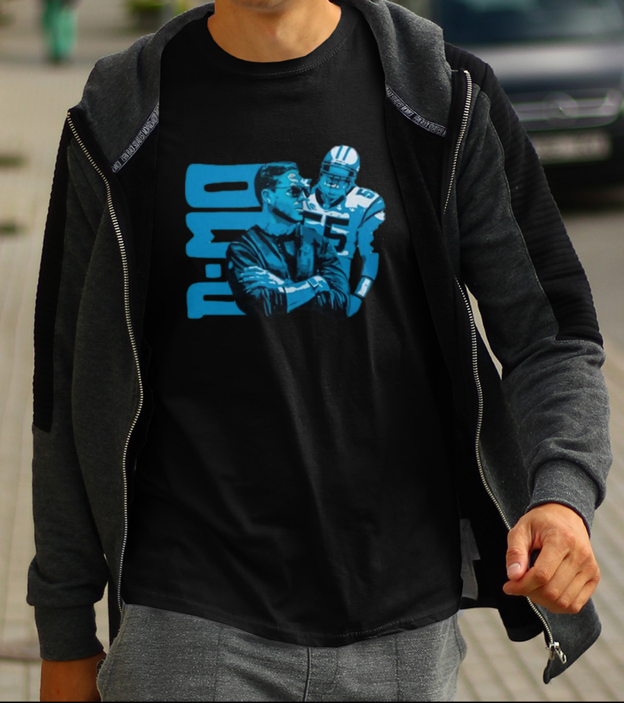D-Mo Dan Morgan 55 Carolina Panthers Dave Canales Football Duo T-Shirt