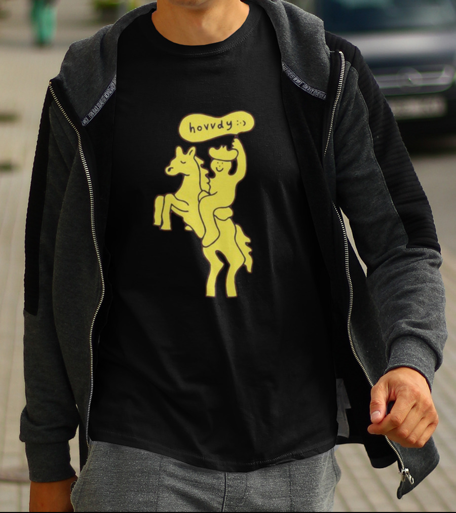Hovvdy Jcrumb Cowboy On Horseback T-Shirt
