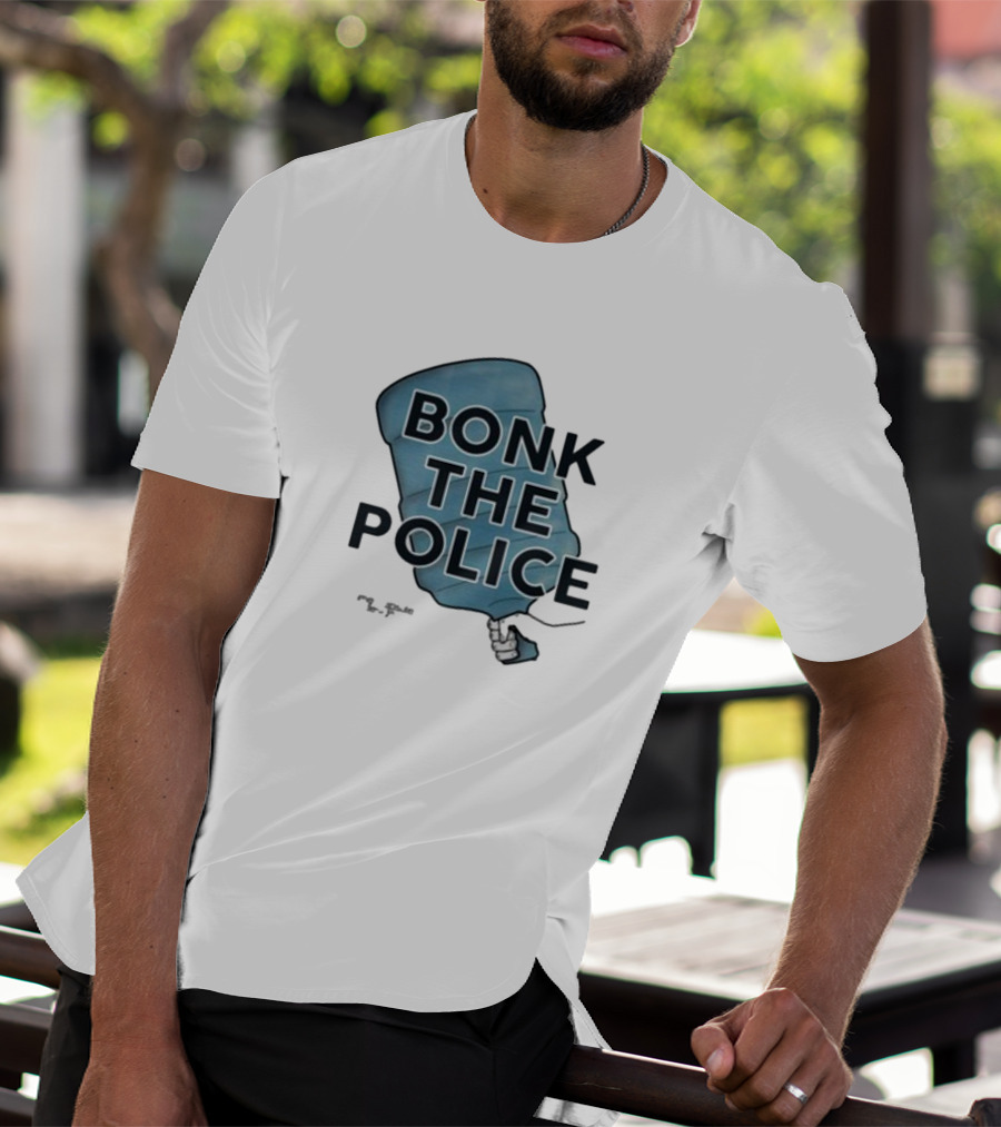 Timecapsuledesign Bonk The Police Water Jug Meme T-Shirt