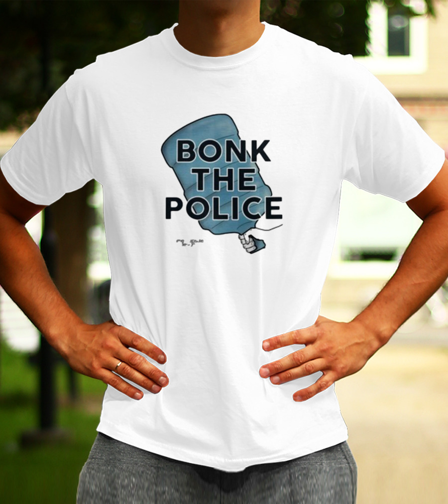 Timecapsuledesign Bonk The Police Water Jug Meme T-Shirt