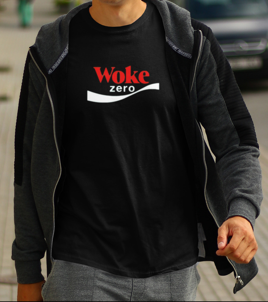 Woke Zero Parody Style Iconic Beverage T-Shirt