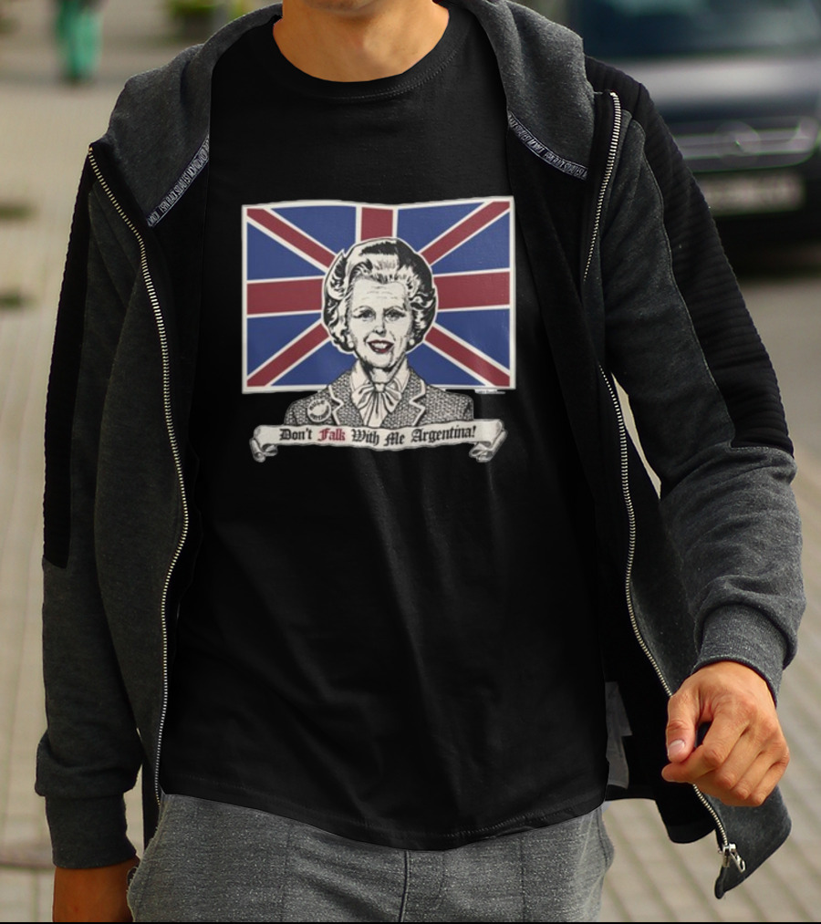 1989Healy Don't Talk With Me Argentina Union Jack Flag T-Shirt