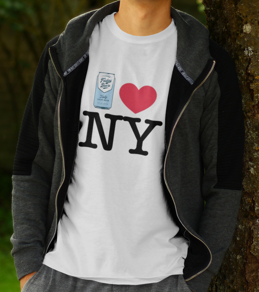 Friday Beers Tasty Light Beer I Love NY T-Shirt