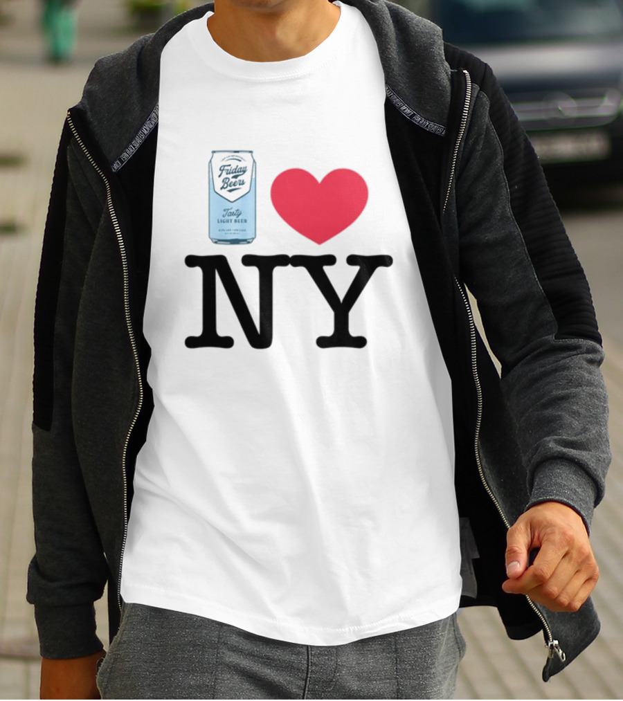 Friday Beers Tasty Light Beer I Love NY T-Shirt