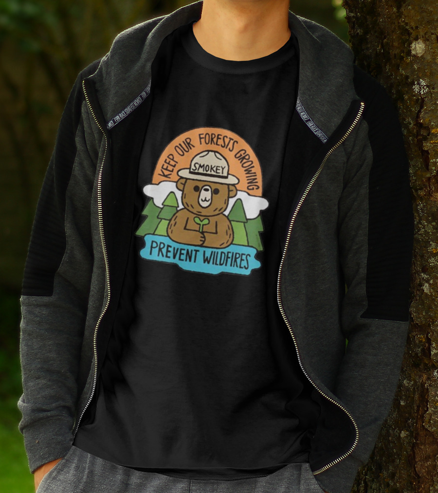Smokey Bear Keep Our Forests Growing Prevent Wildfires T-Shirt