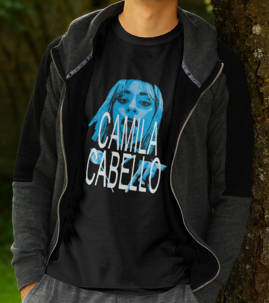 Camila Cabello Blue Portrait Portal Brazil C T-Shirt