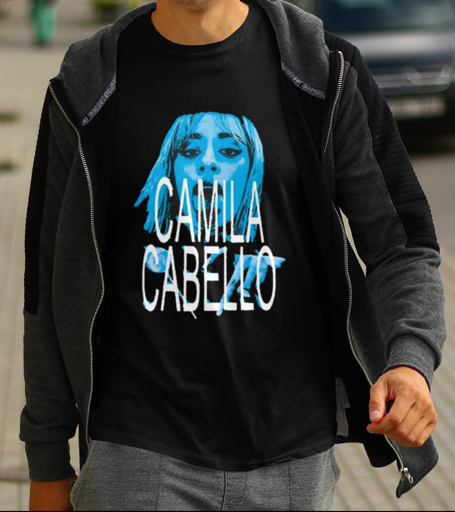 Camila Cabello Blue Portrait Portal Brazil C T-Shirt
