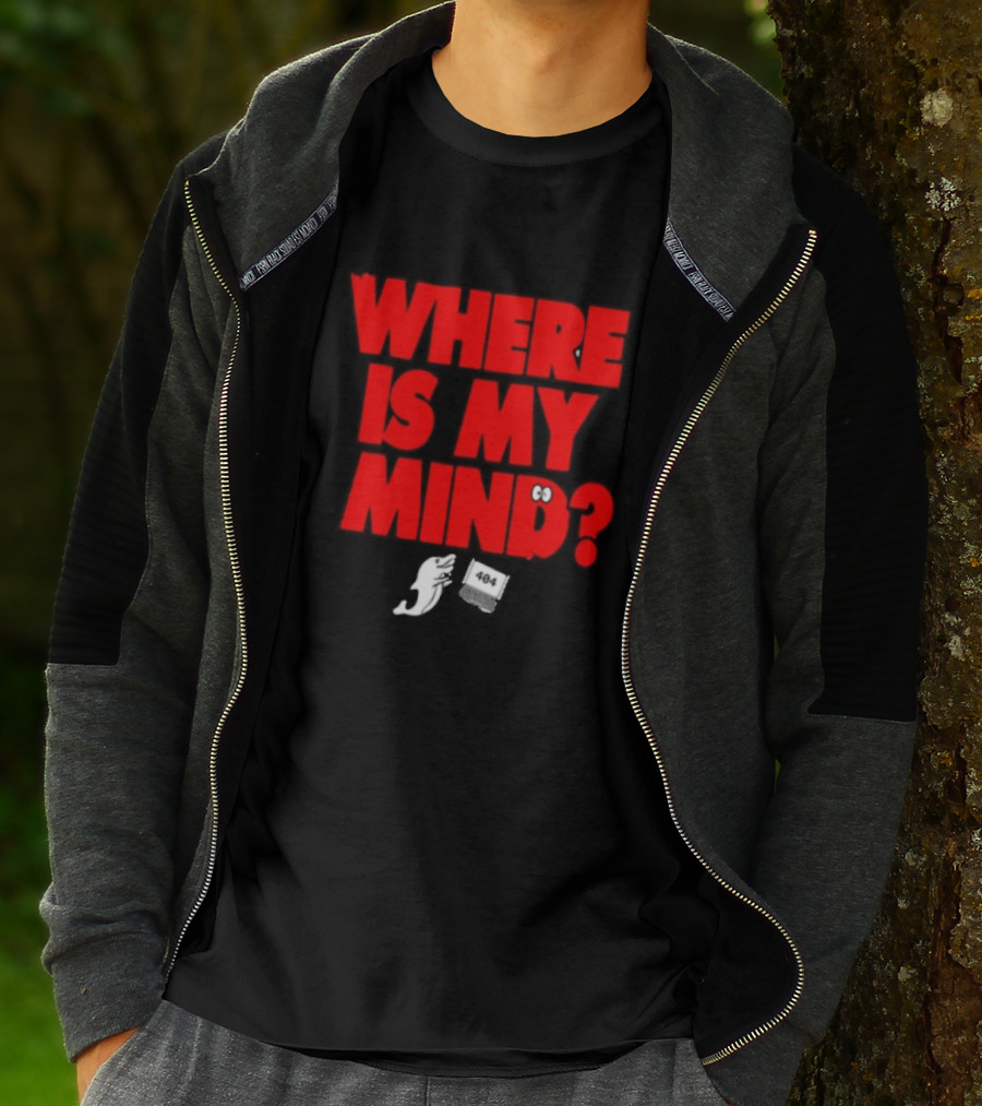Where Is My Mind 404 Not Found Ghost Laptop T-Shirt