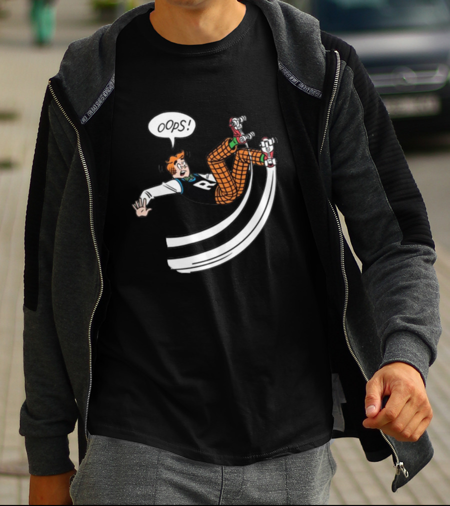 Archie Comics Roller Skating Oops Moment Comic Panel T-Shirt