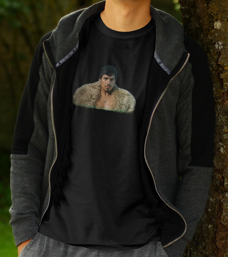 God Said No Iconic Fur Coat Character T-Shirt