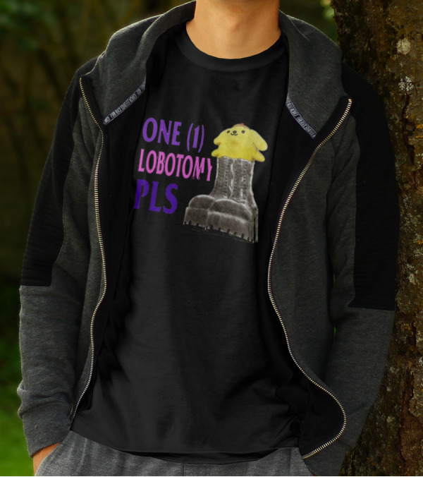 Jmcgg Pompompurin One 1 Lobotomy Pls Cute Character In Platform Boots T-Shirt