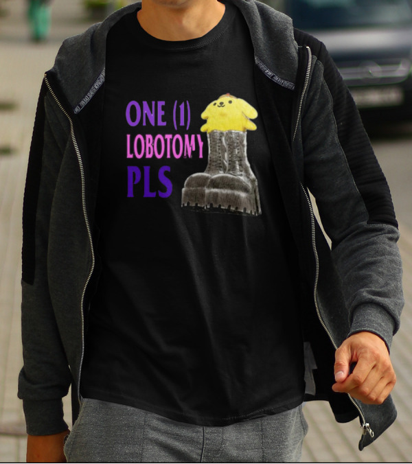 Jmcgg Pompompurin One 1 Lobotomy Pls Cute Character In Platform Boots T-Shirt