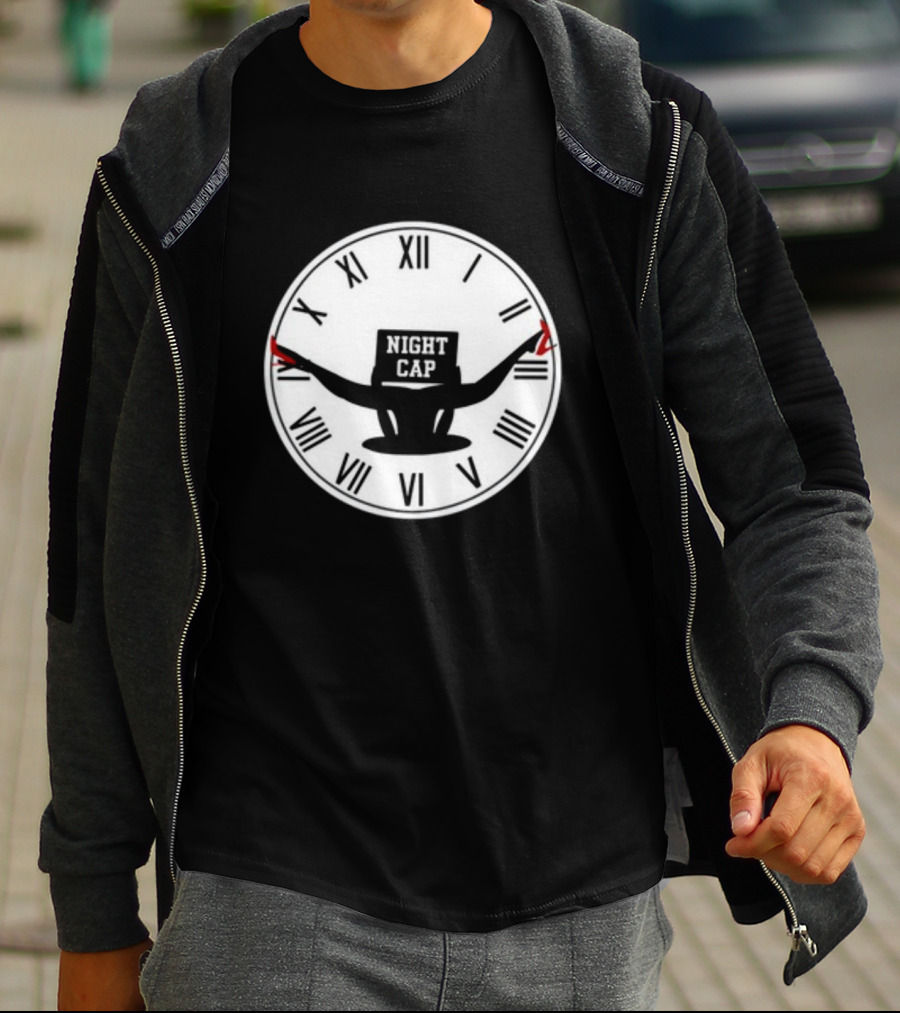 Night Cap Quarter To Three Clock T-Shirt