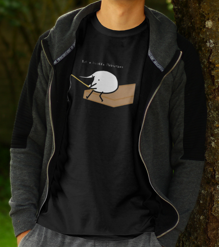 Berdyaboi But A Humble Fisherman Simple Fishing Line Drawing T-Shirt
