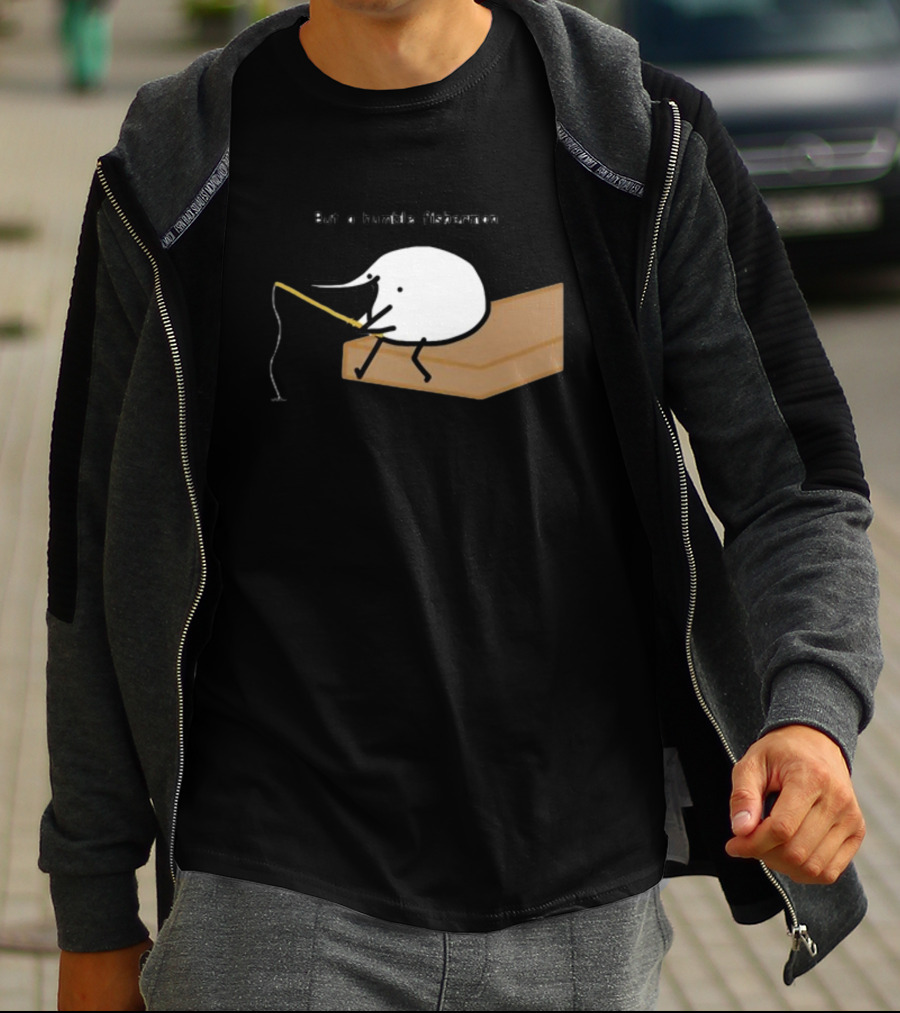 Berdyaboi But A Humble Fisherman Simple Fishing Line Drawing T-Shirt