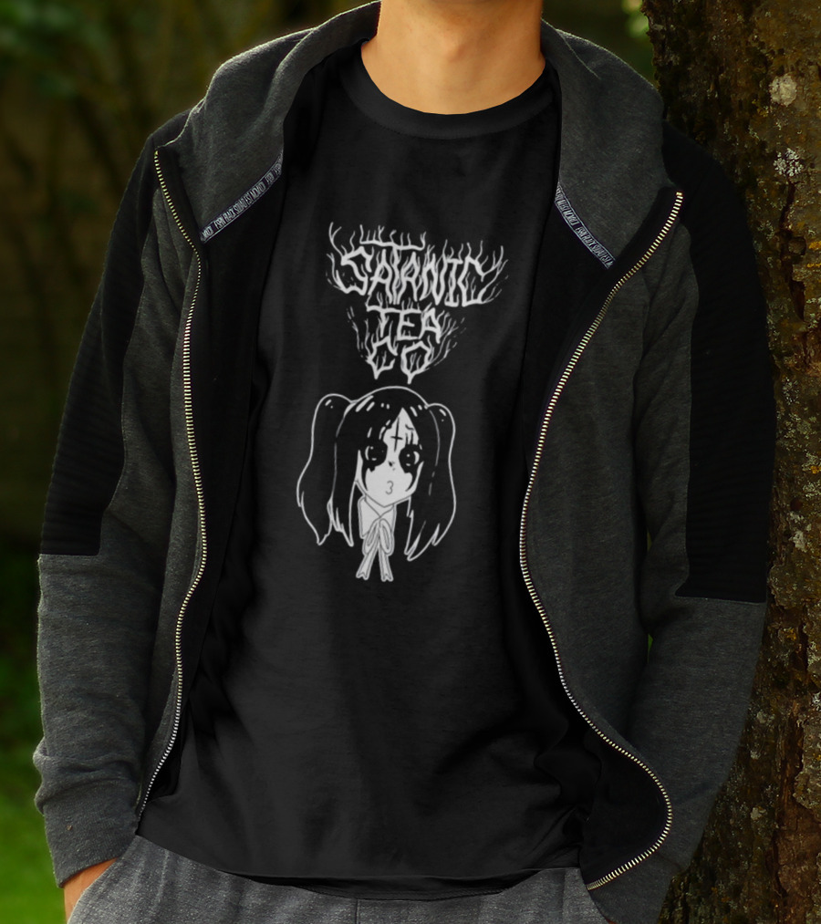 Satanic Tea Co Dead Steeper Manga Goth Girl T-Shirt