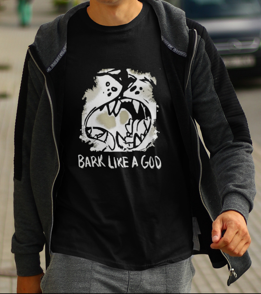 Bark Like A God Wolf Face T-Shirt