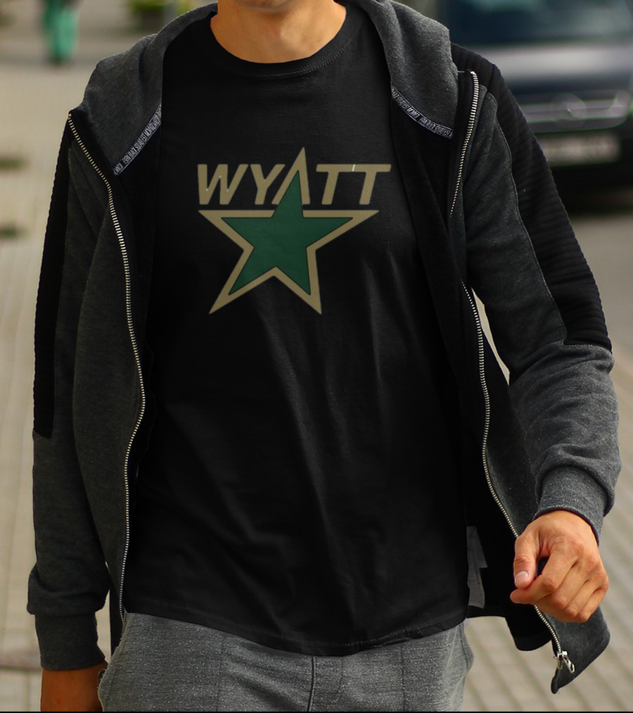 Wyatt Star Villaindtx Green Star T-Shirt