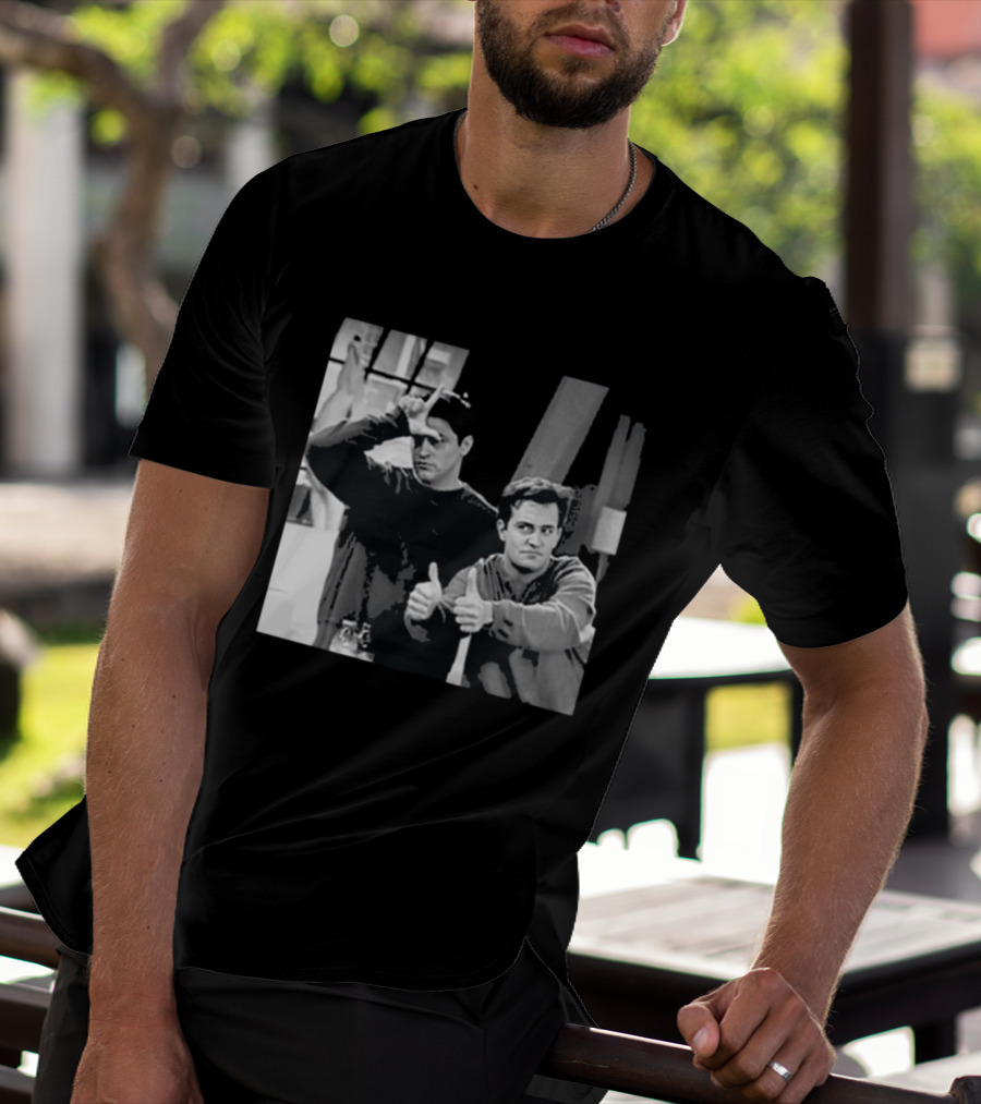 Friends Joey And Chandler Funny Gesture Scene T-Shirt