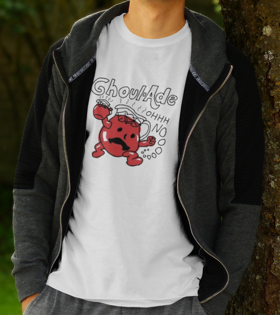 Ghoul-Ade Ohhh No Monster Juice Pitcher Panic Retro Scream T-Shirt