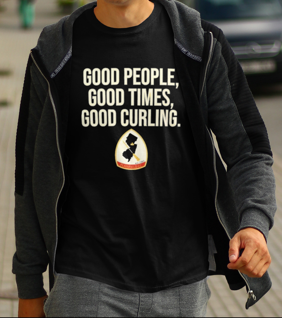 Good People Good Times Good Curling Plainfield CC Est 1963 T-Shirt