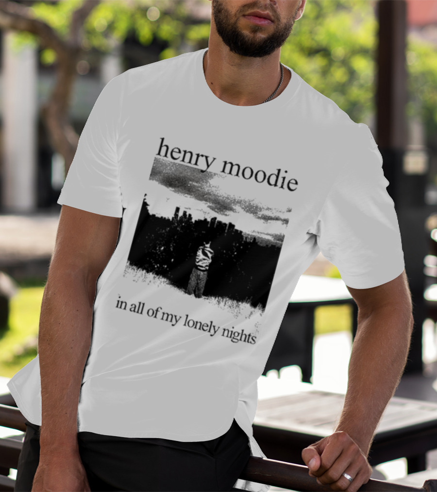 Henry Moodie In All Of My Lonely Nights Dark Skyline Scene T-Shirt