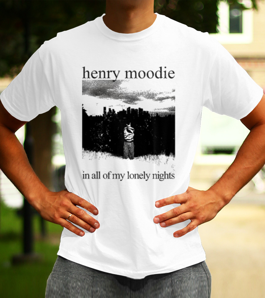 Henry Moodie In All Of My Lonely Nights Dark Skyline Scene T-Shirt