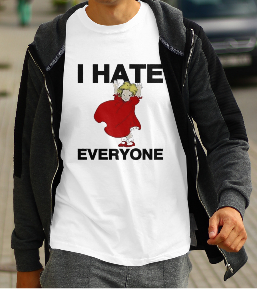 I Hate Everyone Baby Cute Red Dress Girl T-Shirt