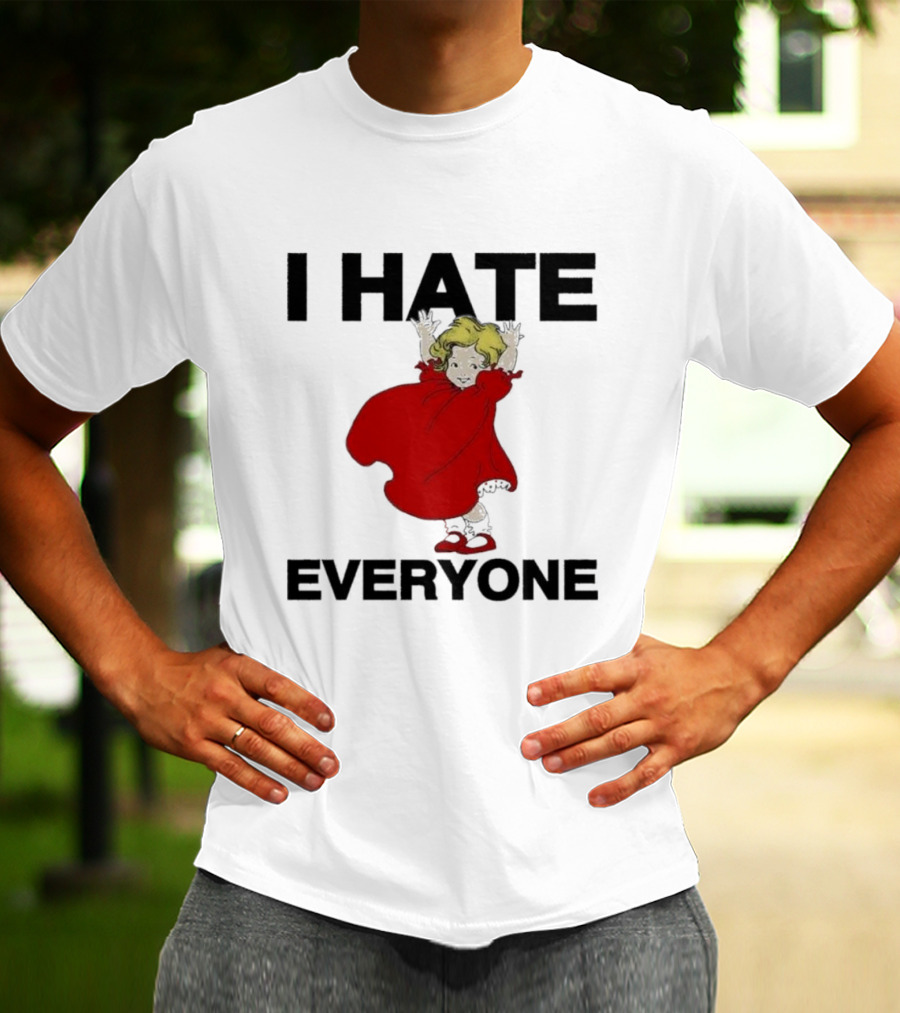 I Hate Everyone Baby Cute Red Dress Girl T-Shirt