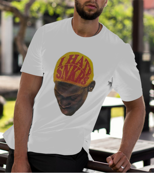 I Hate Snkrs Retro Style Bold Text On Yellow Hat T-Shirt