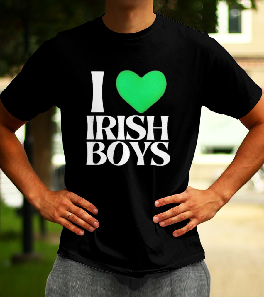 I Heart Irish Boys St. Patrick's Day Love T-Shirt