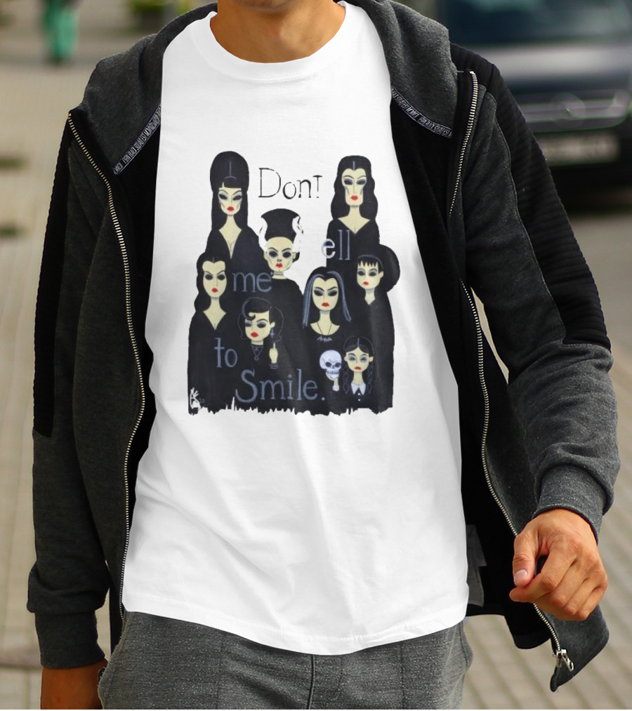Celebrate World Goth Day El Gato Gomez’s Don’t Tell Me To Smile Group Of Gothic Women T-Shirt