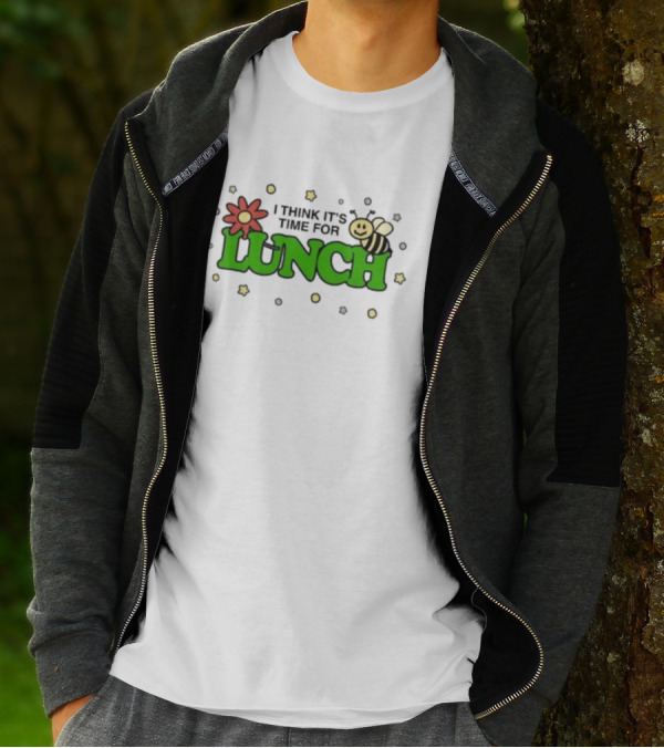 Cody’s Run Club I Think It’s Time For Lunch With Bee And Flower Motif T-Shirt