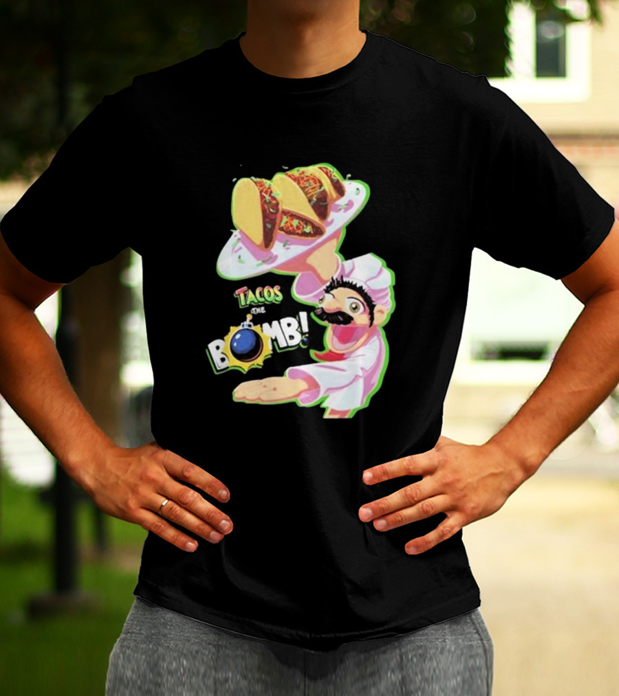 Curio Kujo Tacos Are The Bomb Chef With Bomb T-Shirt