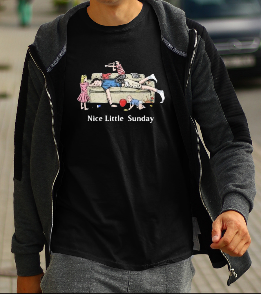 Dads Nice Little Sunday With Kids Playing T-Shirt