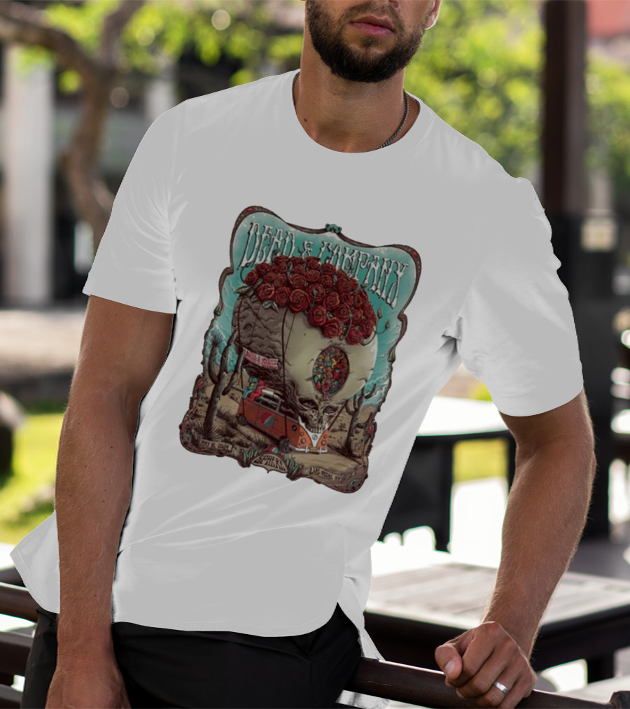 Dead And Company Skull Roses And VW Bus May 16 T-Shirt