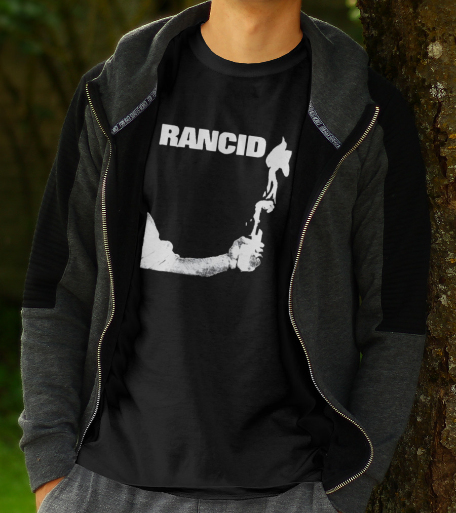 Rancid Band Logo Molotov Cocktail T-Shirt