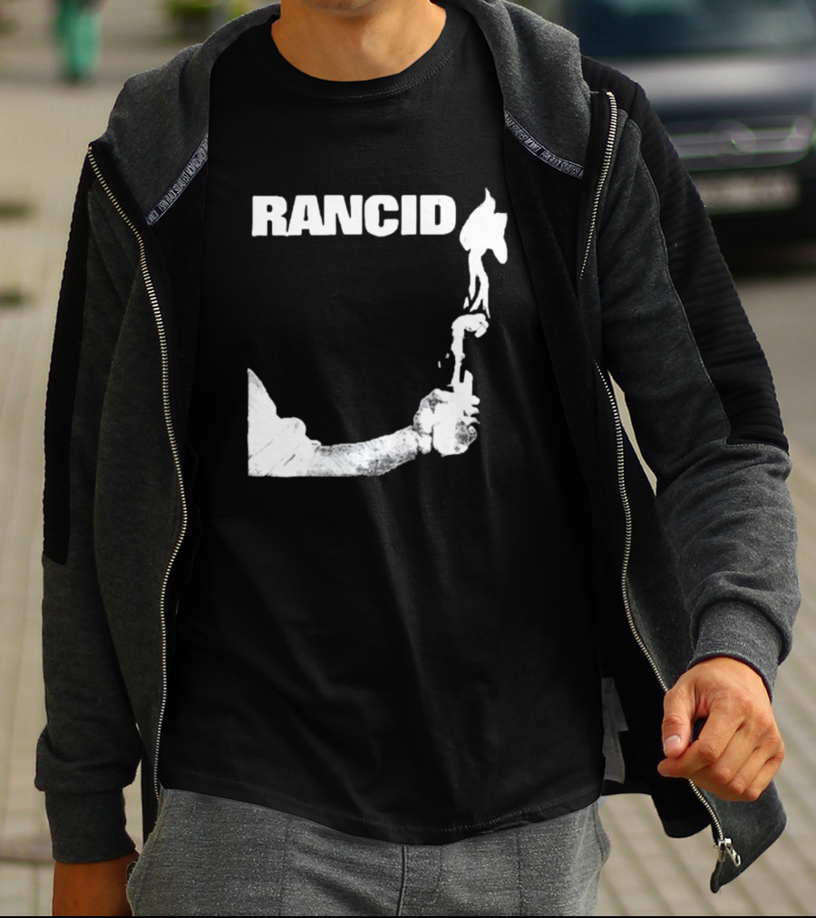 Rancid Band Logo Molotov Cocktail T-Shirt
