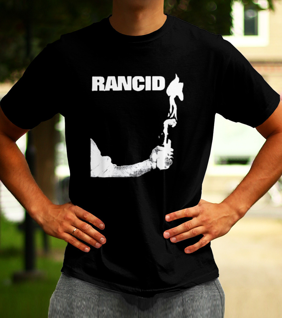 Rancid Band Logo Molotov Cocktail T-Shirt