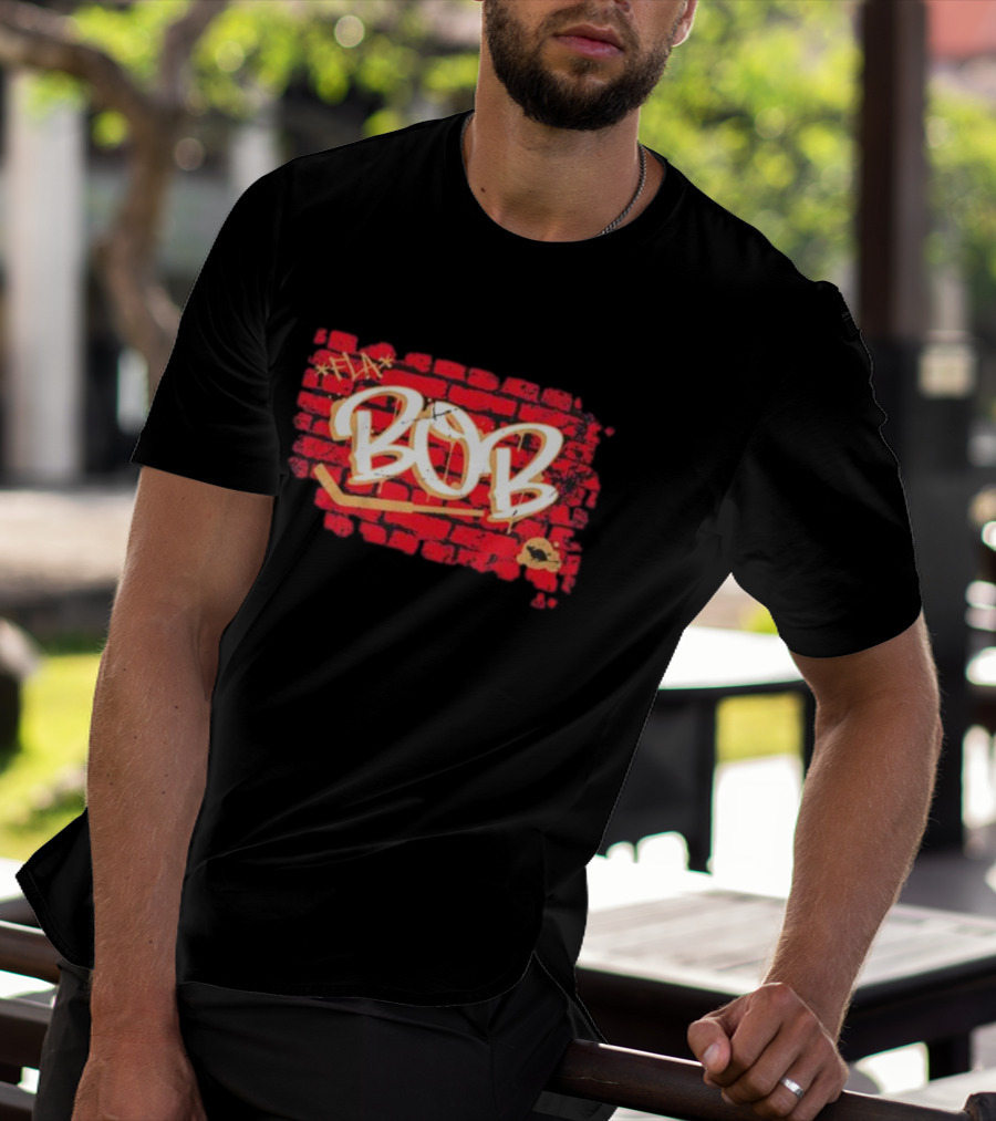 Sergei Bobrovsky Bob Brick Wall Hockey Stick Mask T-Shirt