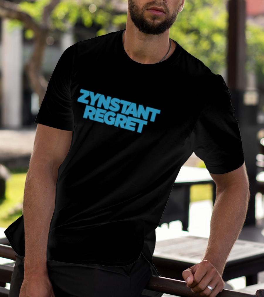 Zynstant Regret Bold Minimalist Humor T-Shirt