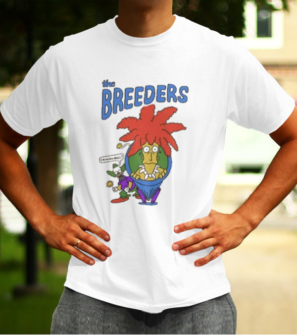 The Breeders I'm The Last Splash Cartoon Character With Red Hair In Vase T-Shirt