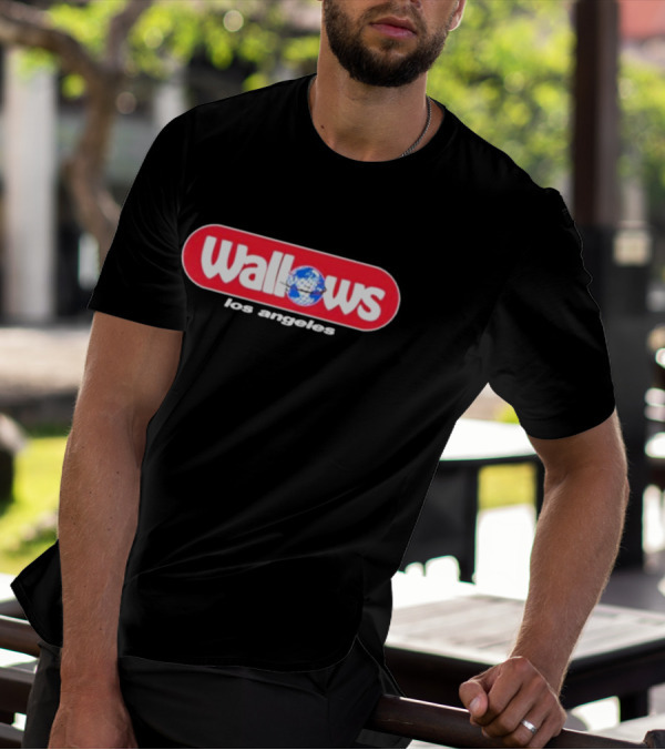 Wallows Los Angeles With Globe Graphic Circle T-Shirt
