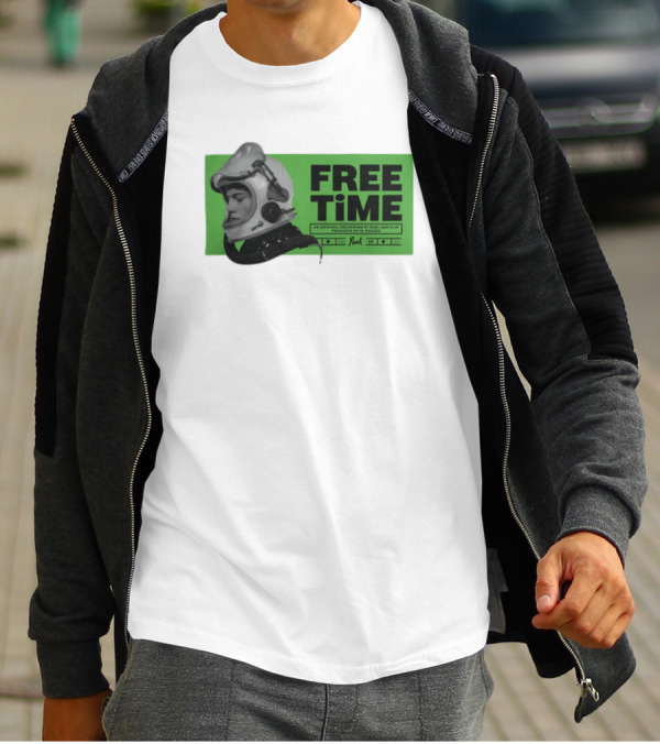 FREE TIME Official Recordings Ruel Merchandise Astronaut Helmet T-Shirt