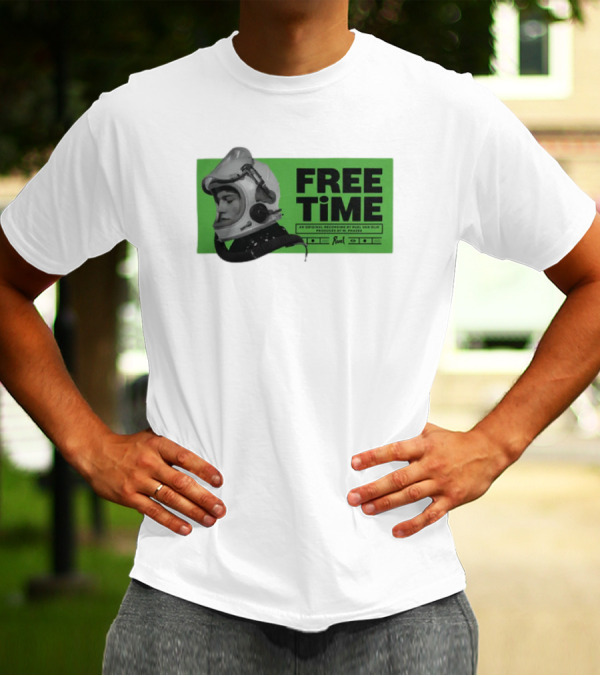 FREE TIME Official Recordings Ruel Merchandise Astronaut Helmet T-Shirt