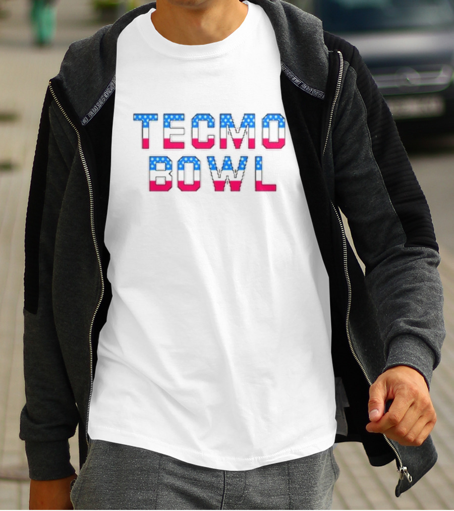 Kyle Brandt Tecmo Bowl USA Flag T-Shirt