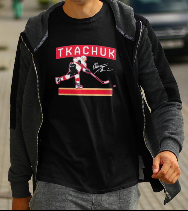 Tkachuk Slap Shot Autograph Player Signage T-Shirt